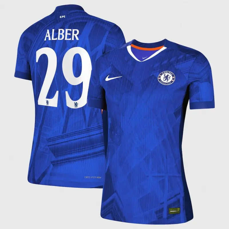 Chelsea chelsea cup nike dri-fit adv heimspieltrikot 2025-26 – damen mit alber 29-aufdruck Trikot - Exklusive Chelsea Fußballbekleidung