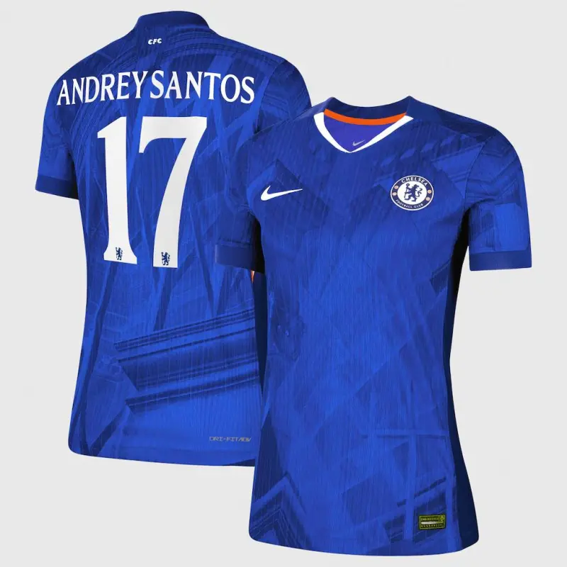 Chelsea chelsea cup nike dri-fit adv heimspieltrikot 2025-26 – damen mit andrey santos 17-aufdruck Trikot - Exklusive Chelsea Fußballbekleidung
