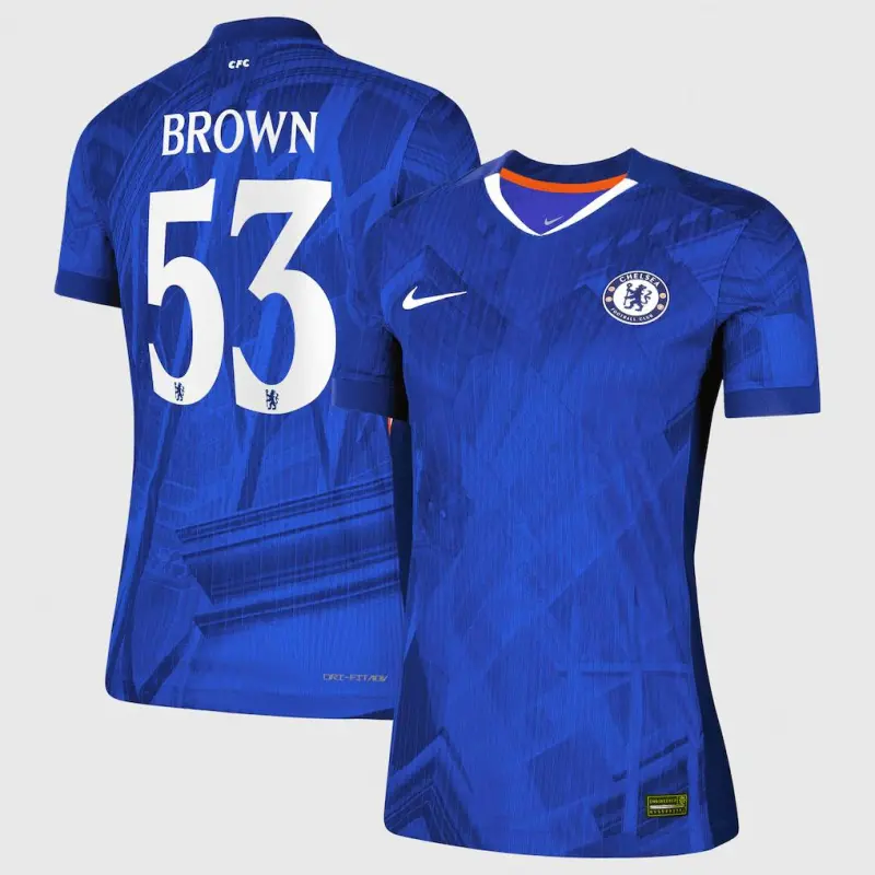 Chelsea chelsea cup nike dri-fit adv heimspieltrikot 2025-26 – damen mit aufdruck „braun 53“ Trikot - Exklusive Chelsea Fußballbekleidung