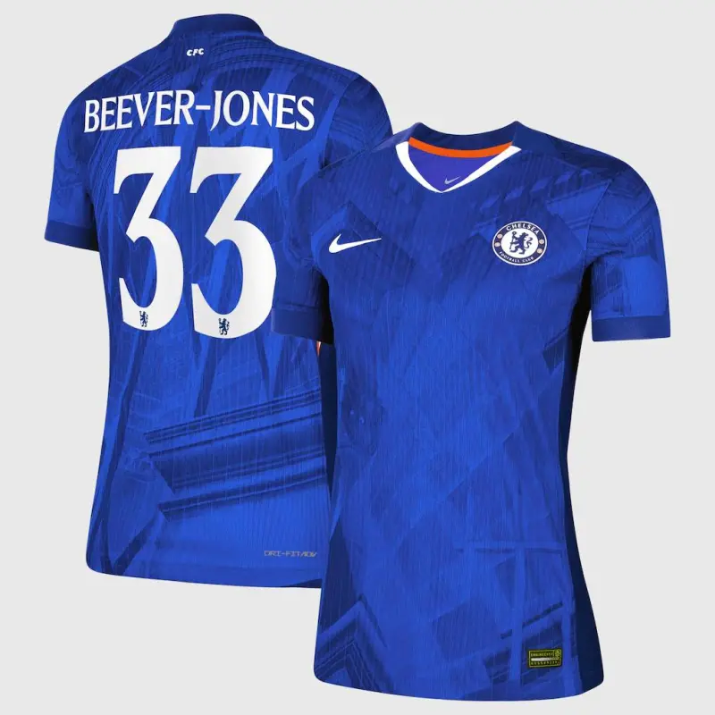 Chelsea chelsea cup nike dri-fit adv heimspieltrikot 2025-26 – damen mit beever-jones 33-aufdruck Trikot - Exklusive Chelsea Fußballbekleidung