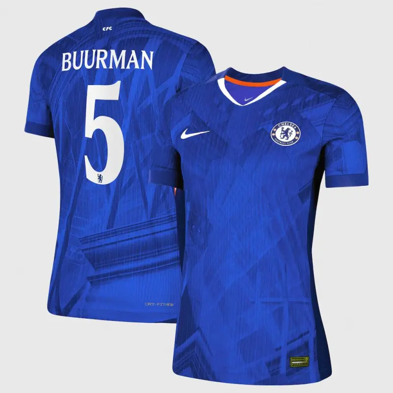 Chelsea chelsea cup nike dri-fit adv heimspieltrikot 2025-26 – damen mit buurman 5-aufdruck Trikot - Exklusive Chelsea Fußballbekleidung