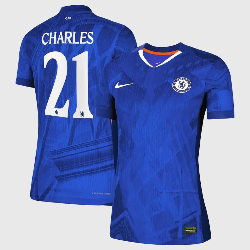 Chelsea chelsea cup nike dri-fit adv heimspieltrikot 2025-26 – damen mit charles 21-aufdruck Trikot - Exklusive Chelsea Fußballbekleidung