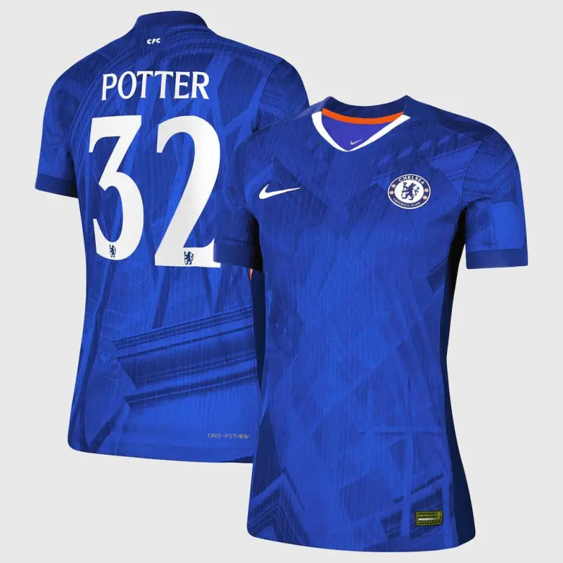 Chelsea chelsea cup nike dri-fit adv heimspieltrikot 2025-26 – damen mit potter 32-aufdruck Trikot - Exklusive Chelsea Fußballbekleidung
