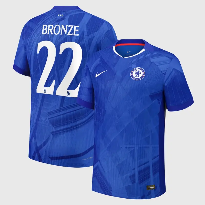 Chelsea chelsea cup nike dri-fit adv heimspieltrikot 2025-26 – jugendliche mit aufdruck bronze 22 Trikot - Exklusive Chelsea Fußballbekleidung