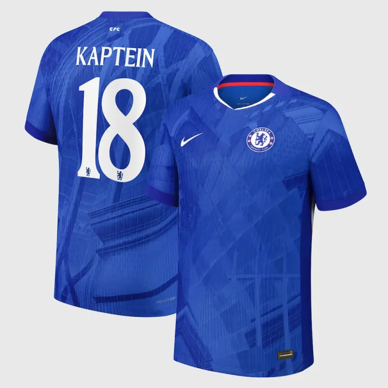 Chelsea chelsea cup nike dri-fit adv heimspieltrikot 2025-26 – jugendliche mit kaptein 18-aufdruck Trikot - Exklusive Chelsea Fußballbekleidung