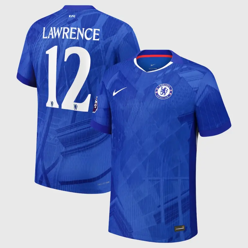 Chelsea chelsea cup nike dri-fit adv heimspieltrikot 2025-26 – jugendliche mit lawrence 12-aufdruck Trikot - Exklusive Chelsea Fußballbekleidung