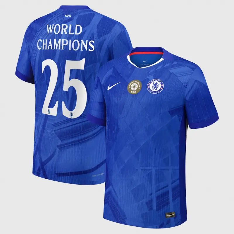 Chelsea chelsea cup nike dri-fit adv heimspieltrikot 2025–26 mit weltmeister-25-aufnäher auf der brust Trikot - Exklusive Chelsea Fußballbekleidung