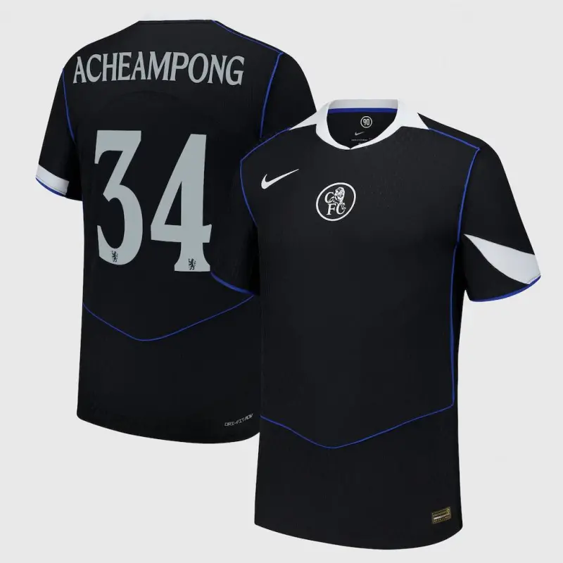 Chelsea chelsea cup nike drittes dri fit adv match shirt 2025-26 mit acheampong 34 aufdruck Trikot - Exklusive Chelsea Fußballbekleidung