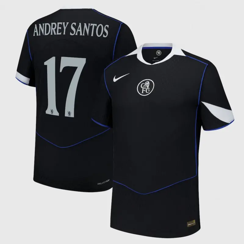 Chelsea chelsea cup nike drittes dri fit adv match shirt 2025-26 mit andrey santos 17 aufdruck Trikot - Exklusive Chelsea Fußballbekleidung