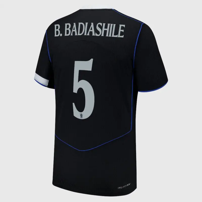 Chelsea chelsea cup nike drittes dri fit adv match shirt 2025-26 mit b. badiashile 5 aufdruck Trikot - Exklusive Chelsea Fußballbekleidung Chelsea chelsea cup nike drittes dri fit adv match shirt 2025-26 mit b. badiashile 5 aufdruck Trikot - Exklusive Chelsea Fußballbekleidung