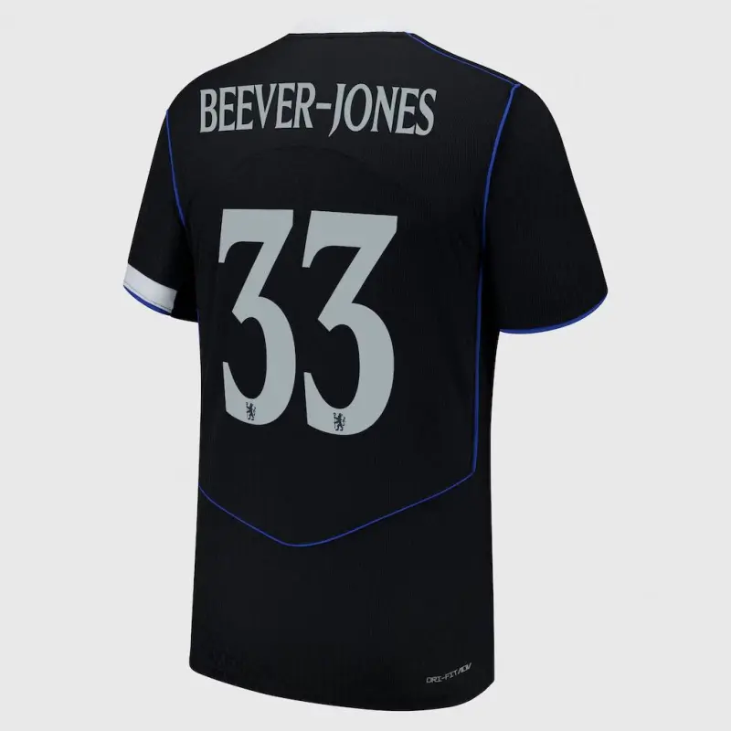 Chelsea chelsea cup nike drittes dri fit adv match shirt 2025-26 mit beever-jones 33 aufdruck Trikot - Exklusive Chelsea Fußballbekleidung Chelsea chelsea cup nike drittes dri fit adv match shirt 2025-26 mit beever-jones 33 aufdruck Trikot - Exklusive Chelsea Fußballbekleidung