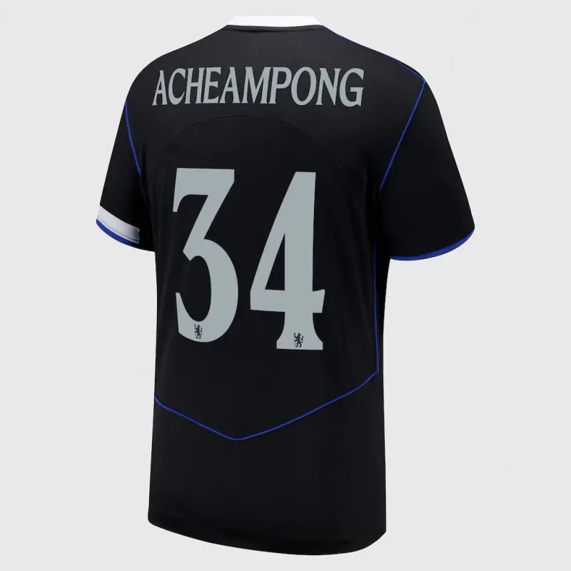 Chelsea chelsea cup nike drittes stadiontrikot 2025-26 mit acheampong 34-aufdruck Trikot - Exklusive Chelsea Fußballbekleidung Chelsea chelsea cup nike drittes stadiontrikot 2025-26 mit acheampong 34-aufdruck Trikot - Exklusive Chelsea Fußballbekleidung