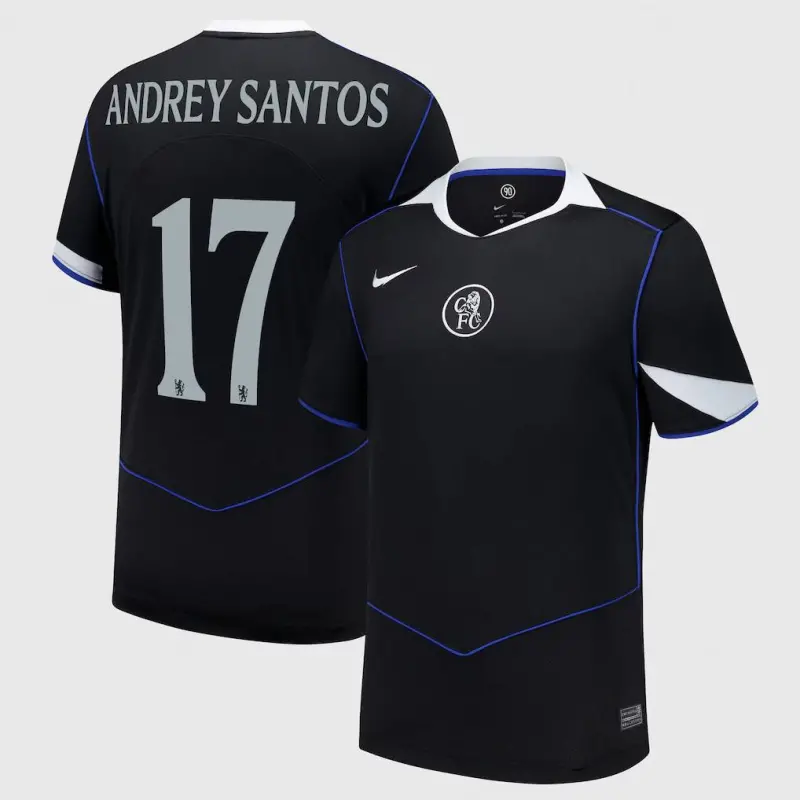 Chelsea chelsea cup nike drittes stadiontrikot 2025-26 mit andrey santos 17-aufdruck Trikot - Exklusive Chelsea Fußballbekleidung