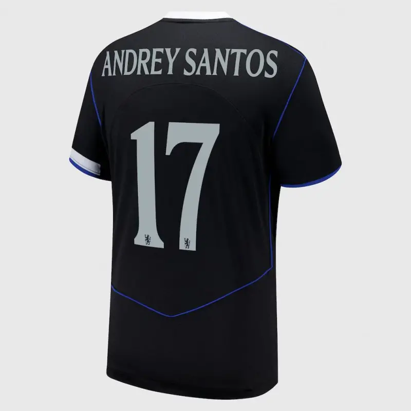 Chelsea chelsea cup nike drittes stadiontrikot 2025-26 mit andrey santos 17-aufdruck Trikot - Exklusive Chelsea Fußballbekleidung Chelsea chelsea cup nike drittes stadiontrikot 2025-26 mit andrey santos 17-aufdruck Trikot - Exklusive Chelsea Fußballbekleidung