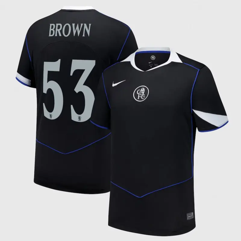 Chelsea chelsea cup nike drittes stadiontrikot 2025-26 mit aufdruck „brown 53“ Trikot - Exklusive Chelsea Fußballbekleidung