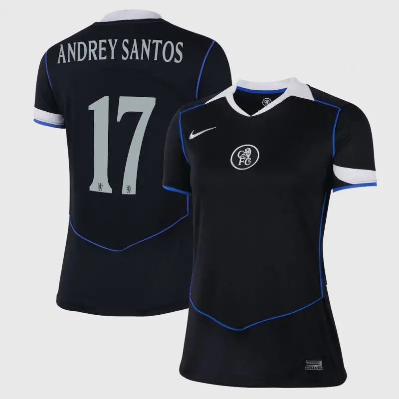 Chelsea chelsea cup nike drittes stadiontrikot 2025-26 – damen mit andrey santos 17-aufdruck Trikot - Exklusive Chelsea Fußballbekleidung