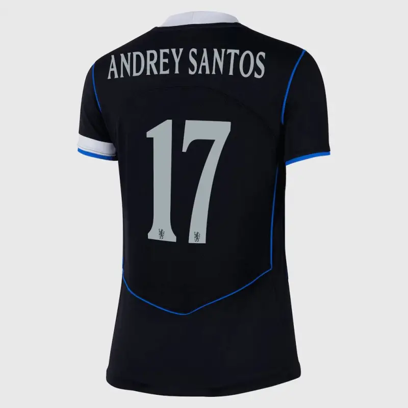 Chelsea chelsea cup nike drittes stadiontrikot 2025-26 – damen mit andrey santos 17-aufdruck Trikot - Exklusive Chelsea Fußballbekleidung Chelsea chelsea cup nike drittes stadiontrikot 2025-26 – damen mit andrey santos 17-aufdruck Trikot - Exklusive Chelsea Fußballbekleidung