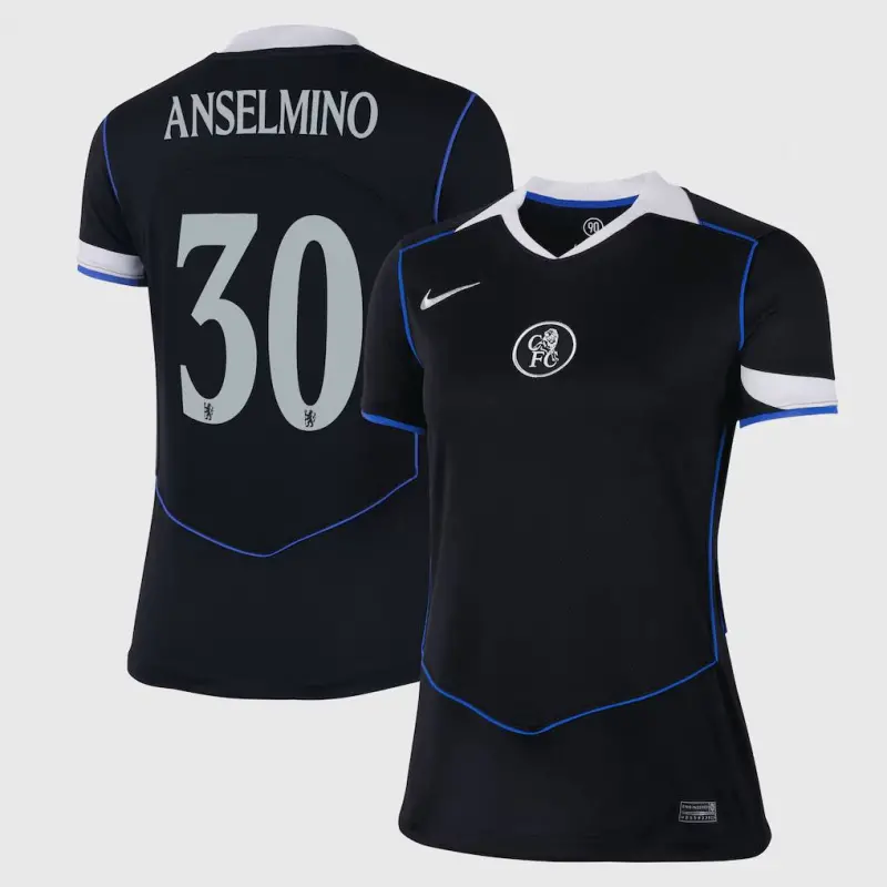 Chelsea chelsea cup nike drittes stadiontrikot 2025-26 – damen mit anselmino 30-aufdruck Trikot - Exklusive Chelsea Fußballbekleidung