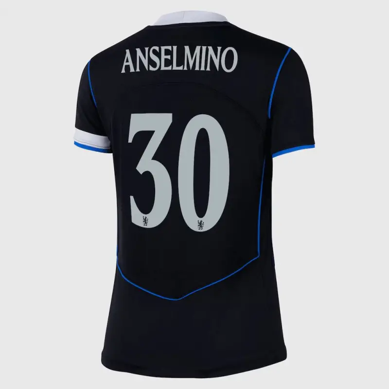 Chelsea chelsea cup nike drittes stadiontrikot 2025-26 – damen mit anselmino 30-aufdruck Trikot - Exklusive Chelsea Fußballbekleidung Chelsea chelsea cup nike drittes stadiontrikot 2025-26 – damen mit anselmino 30-aufdruck Trikot - Exklusive Chelsea Fußballbekleidung