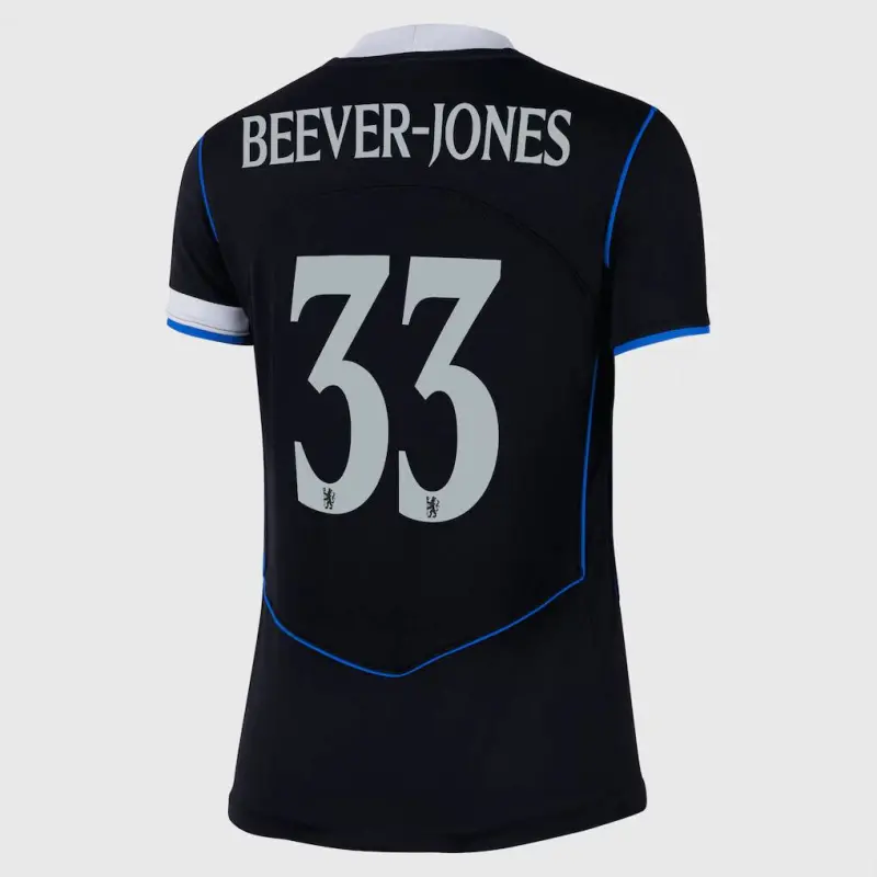 Chelsea chelsea cup nike drittes stadiontrikot 2025-26 – damen mit beever-jones 33-aufdruck Trikot - Exklusive Chelsea Fußballbekleidung Chelsea chelsea cup nike drittes stadiontrikot 2025-26 – damen mit beever-jones 33-aufdruck Trikot - Exklusive Chelsea Fußballbekleidung