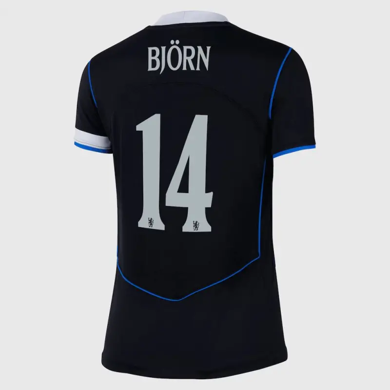 Chelsea chelsea cup nike drittes stadiontrikot 2025-26 – damen mit björn 14-aufdruck Trikot - Exklusive Chelsea Fußballbekleidung Chelsea chelsea cup nike drittes stadiontrikot 2025-26 – damen mit björn 14-aufdruck Trikot - Exklusive Chelsea Fußballbekleidung