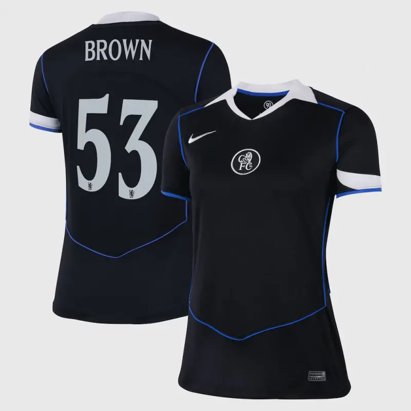 Chelsea chelsea cup nike drittes stadiontrikot 2025-26 – damen mit braunem 53-aufdruck Trikot - Exklusive Chelsea Fußballbekleidung