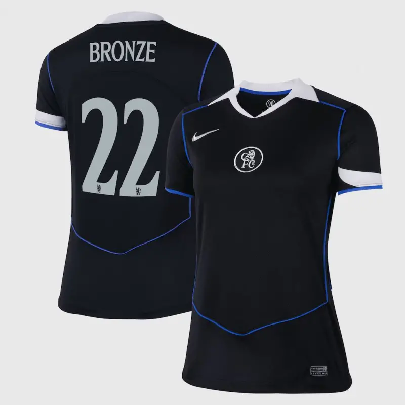 Chelsea chelsea cup nike drittes stadiontrikot 2025-26 – damen mit bronze 22-aufdruck Trikot - Exklusive Chelsea Fußballbekleidung