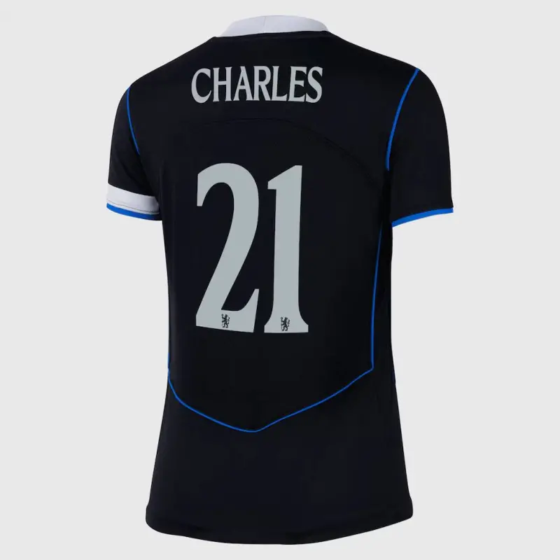 Chelsea chelsea cup nike drittes stadiontrikot 2025-26 – damen mit charles 21-aufdruck Trikot - Exklusive Chelsea Fußballbekleidung Chelsea chelsea cup nike drittes stadiontrikot 2025-26 – damen mit charles 21-aufdruck Trikot - Exklusive Chelsea Fußballbekleidung