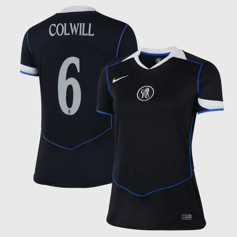 Chelsea chelsea cup nike drittes stadiontrikot 2025-26 – damen mit colwill 6-aufdruck Trikot - Exklusive Chelsea Fußballbekleidung