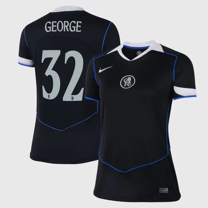Chelsea chelsea cup nike drittes stadiontrikot 2025-26 – damen mit george 32-aufdruck Trikot - Exklusive Chelsea Fußballbekleidung