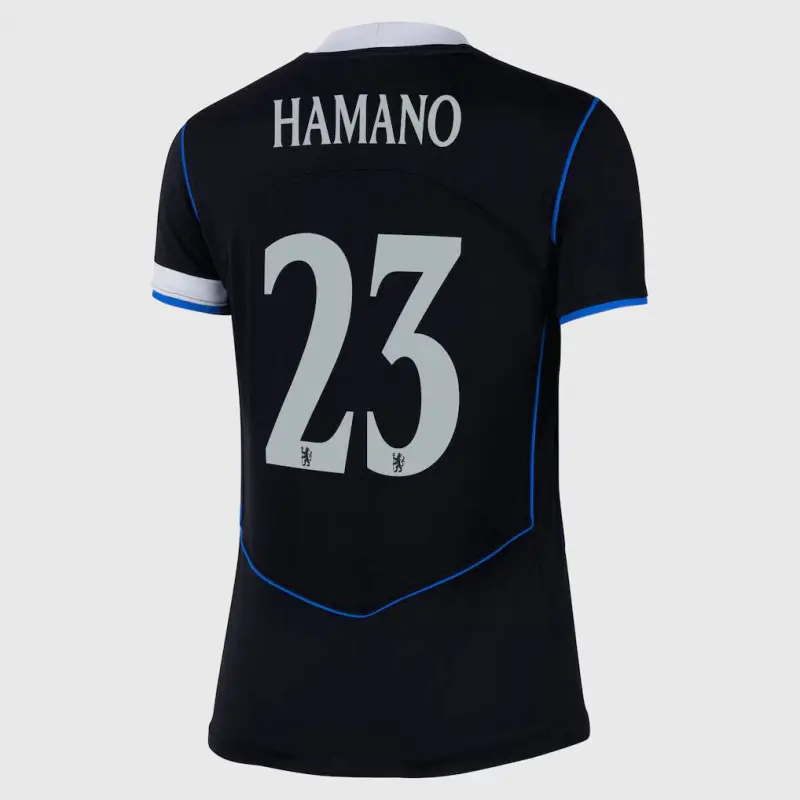 Chelsea chelsea cup nike drittes stadiontrikot 2025-26 – damen mit hamano 23-aufdruck Trikot - Exklusive Chelsea Fußballbekleidung Chelsea chelsea cup nike drittes stadiontrikot 2025-26 – damen mit hamano 23-aufdruck Trikot - Exklusive Chelsea Fußballbekleidung