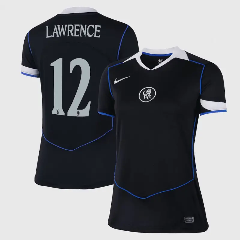 Chelsea chelsea cup nike drittes stadiontrikot 2025-26 – damen mit lawrence 12-aufdruck Trikot - Exklusive Chelsea Fußballbekleidung