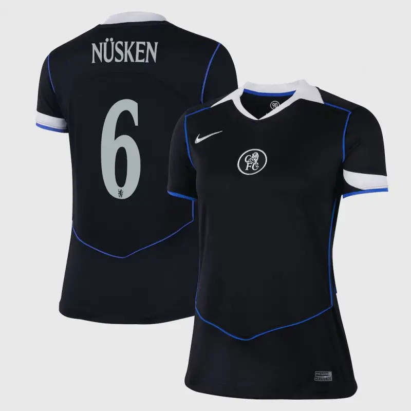 Chelsea chelsea cup nike drittes stadiontrikot 2025-26 – damen mit nüsken 6-aufdruck Trikot - Exklusive Chelsea Fußballbekleidung