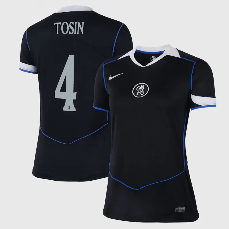 Chelsea chelsea cup nike drittes stadiontrikot 2025-26 – damen mit tosin 4-aufdruck Trikot - Exklusive Chelsea Fußballbekleidung
