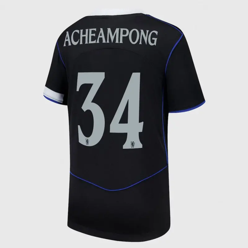Chelsea chelsea cup nike drittes stadiontrikot 2025-26 – jugendliche mit acheampong 34-aufdruck Trikot - Exklusive Chelsea Fußballbekleidung Chelsea chelsea cup nike drittes stadiontrikot 2025-26 – jugendliche mit acheampong 34-aufdruck Trikot - Exklusive Chelsea Fußballbekleidung