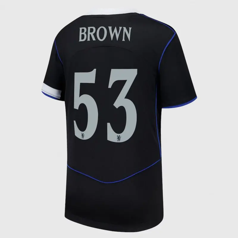 Chelsea chelsea cup nike drittes stadiontrikot 2025-26 – jugendliche mit aufdruck „braun 53“ Trikot - Exklusive Chelsea Fußballbekleidung Chelsea chelsea cup nike drittes stadiontrikot 2025-26 – jugendliche mit aufdruck „braun 53“ Trikot - Exklusive Chelsea Fußballbekleidung