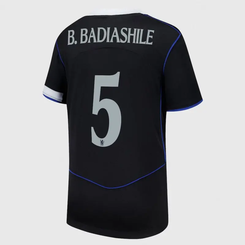 Chelsea chelsea cup nike drittes stadiontrikot 2025-26 – jugendliche mit b. badiashile 5-aufdruck Trikot - Exklusive Chelsea Fußballbekleidung Chelsea chelsea cup nike drittes stadiontrikot 2025-26 – jugendliche mit b. badiashile 5-aufdruck Trikot - Exklusive Chelsea Fußballbekleidung