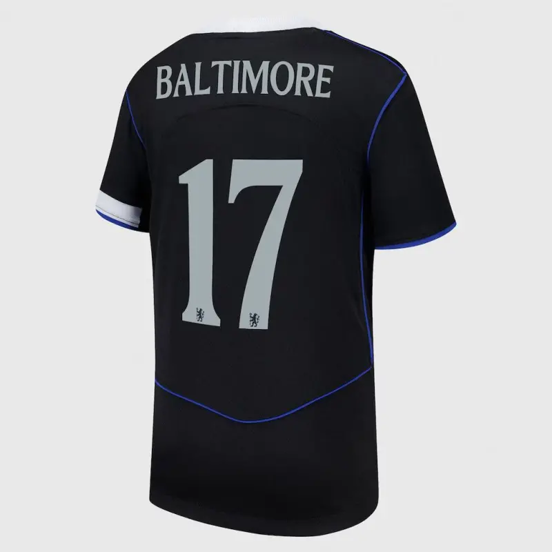 Chelsea chelsea cup nike drittes stadiontrikot 2025-26 – jugendliche mit baltimore 17-aufdruck Trikot - Exklusive Chelsea Fußballbekleidung Chelsea chelsea cup nike drittes stadiontrikot 2025-26 – jugendliche mit baltimore 17-aufdruck Trikot - Exklusive Chelsea Fußballbekleidung