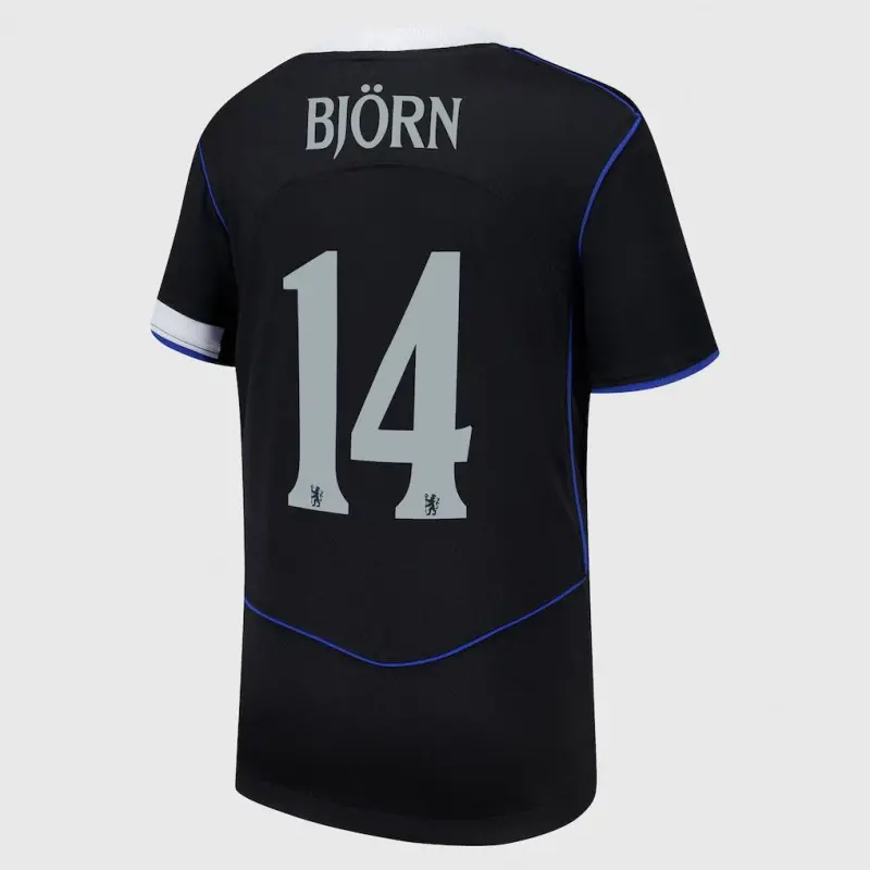 Chelsea chelsea cup nike drittes stadiontrikot 2025-26 – jugendliche mit björn 14-aufdruck Trikot - Exklusive Chelsea Fußballbekleidung Chelsea chelsea cup nike drittes stadiontrikot 2025-26 – jugendliche mit björn 14-aufdruck Trikot - Exklusive Chelsea Fußballbekleidung