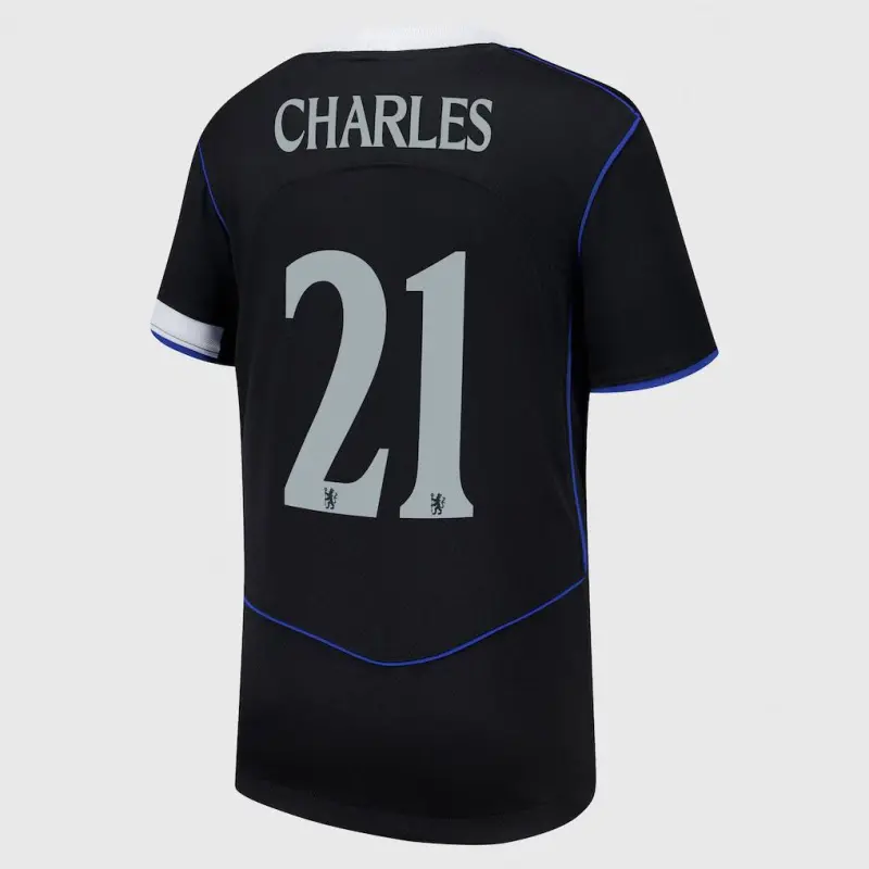 Chelsea chelsea cup nike drittes stadiontrikot 2025-26 – jugendliche mit charles 21-aufdruck Trikot - Exklusive Chelsea Fußballbekleidung Chelsea chelsea cup nike drittes stadiontrikot 2025-26 – jugendliche mit charles 21-aufdruck Trikot - Exklusive Chelsea Fußballbekleidung