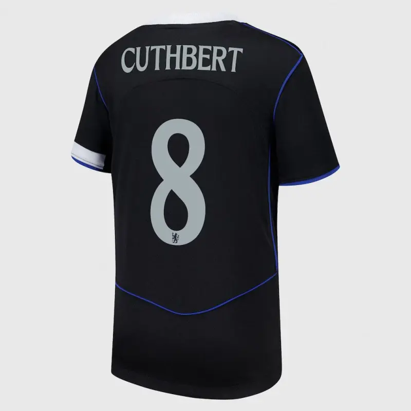 Chelsea chelsea cup nike drittes stadiontrikot 2025-26 – jugendliche mit cuthbert 8-aufdruck Trikot - Exklusive Chelsea Fußballbekleidung Chelsea chelsea cup nike drittes stadiontrikot 2025-26 – jugendliche mit cuthbert 8-aufdruck Trikot - Exklusive Chelsea Fußballbekleidung
