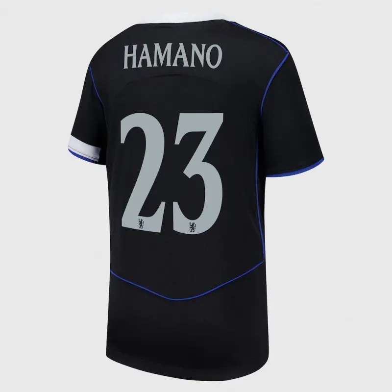Chelsea chelsea cup nike drittes stadiontrikot 2025-26 – jugendliche mit hamano 23-aufdruck Trikot - Exklusive Chelsea Fußballbekleidung Chelsea chelsea cup nike drittes stadiontrikot 2025-26 – jugendliche mit hamano 23-aufdruck Trikot - Exklusive Chelsea Fußballbekleidung