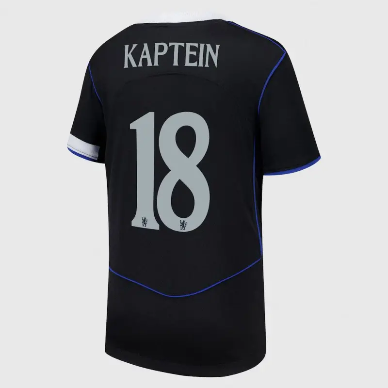 Chelsea chelsea cup nike drittes stadiontrikot 2025-26 – jugendliche mit kaptein 18-aufdruck Trikot - Exklusive Chelsea Fußballbekleidung Chelsea chelsea cup nike drittes stadiontrikot 2025-26 – jugendliche mit kaptein 18-aufdruck Trikot - Exklusive Chelsea Fußballbekleidung