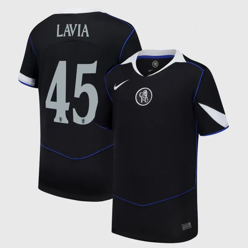 Chelsea chelsea cup nike drittes stadiontrikot 2025-26 – jugendliche mit lavia 45-aufdruck Trikot - Exklusive Chelsea Fußballbekleidung
