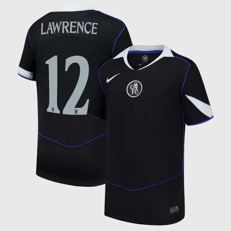 Chelsea chelsea cup nike drittes stadiontrikot 2025-26 – jugendliche mit lawrence 12-aufdruck Trikot - Exklusive Chelsea Fußballbekleidung