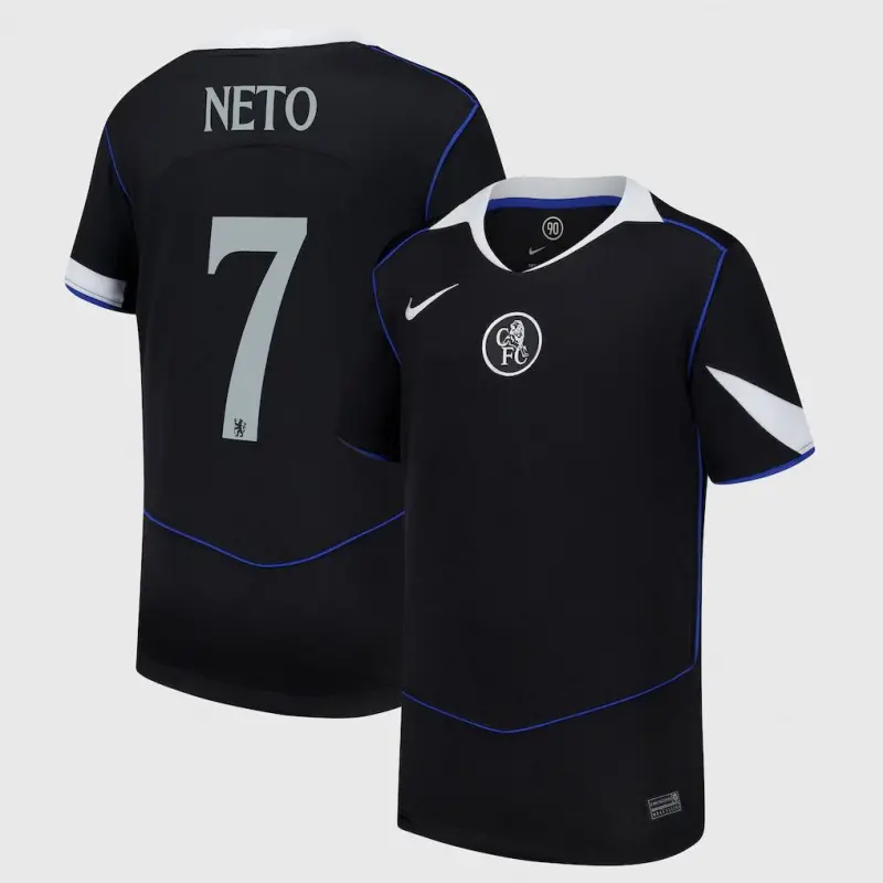 Chelsea chelsea cup nike drittes stadiontrikot 2025-26 – jugendliche mit neto 7-aufdruck Trikot - Exklusive Chelsea Fußballbekleidung