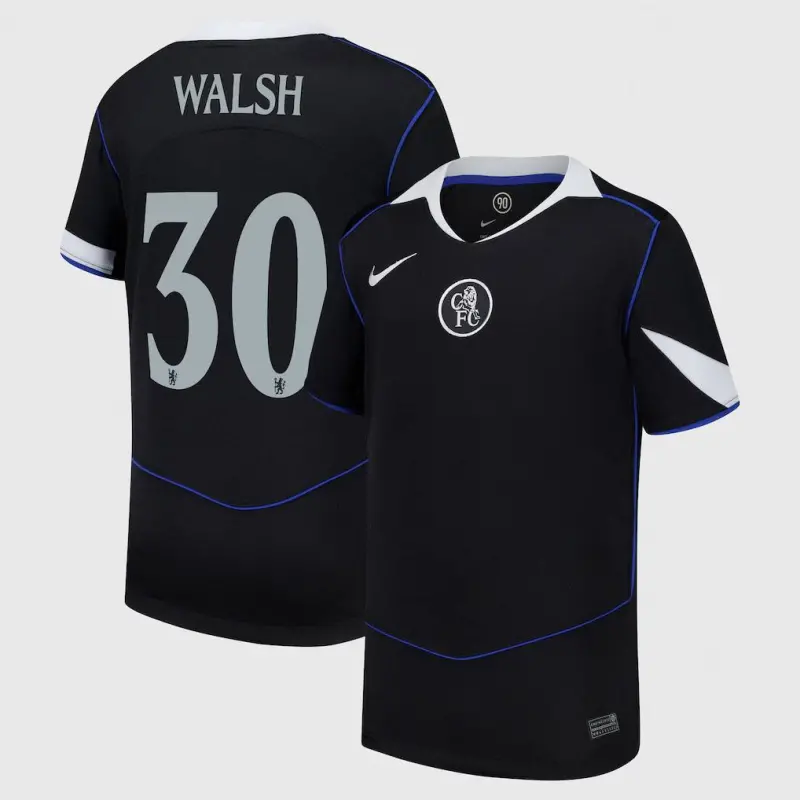 Chelsea chelsea cup nike drittes stadiontrikot 2025-26 – jugendliche mit walsh 30-aufdruck Trikot - Exklusive Chelsea Fußballbekleidung