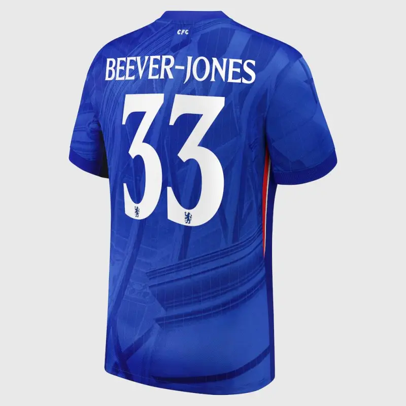 Chelsea chelsea cup nike heimstadion-trikot 2025-26 mit beever-jones 33-aufdruck Trikot - Exklusive Chelsea Fußballbekleidung Chelsea chelsea cup nike heimstadion-trikot 2025-26 mit beever-jones 33-aufdruck Trikot - Exklusive Chelsea Fußballbekleidung