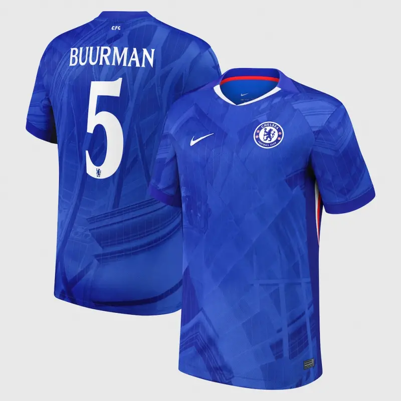 Chelsea chelsea cup nike heimstadion-trikot 2025-26 mit buurman 5-aufdruck Trikot - Exklusive Chelsea Fußballbekleidung