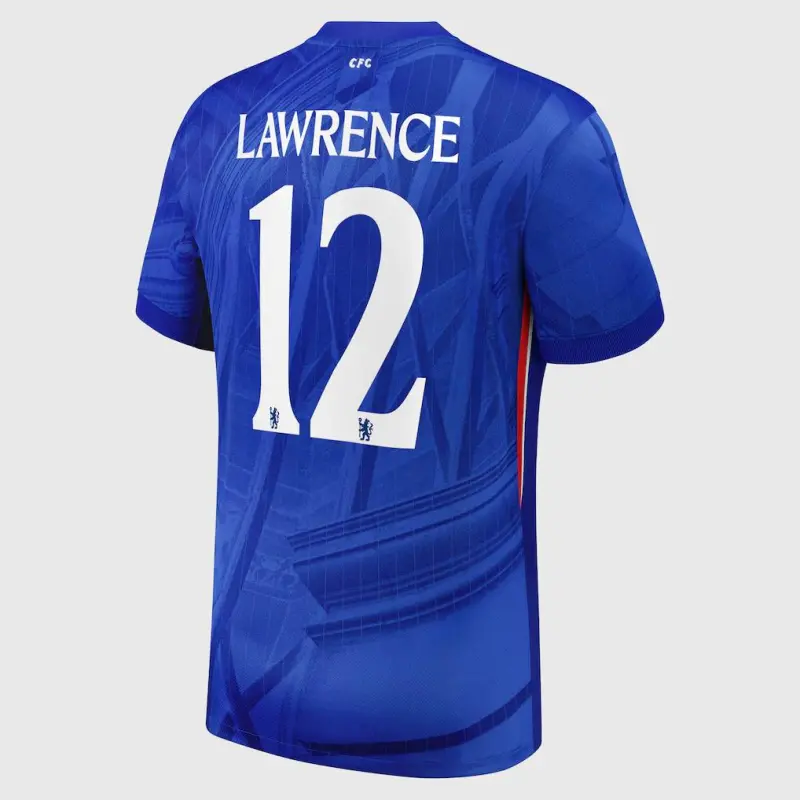 Chelsea chelsea cup nike heimstadion-trikot 2025-26 mit lawrence 12-aufdruck Trikot - Exklusive Chelsea Fußballbekleidung Chelsea chelsea cup nike heimstadion-trikot 2025-26 mit lawrence 12-aufdruck Trikot - Exklusive Chelsea Fußballbekleidung